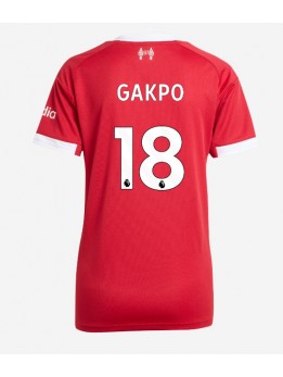 Billige Liverpool Cody Gakpo #18 Hjemmedrakt Dame 2025-26 Kortermet